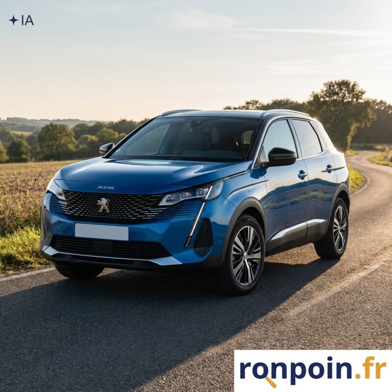 SUV familial et enfants — illustration générée par IA