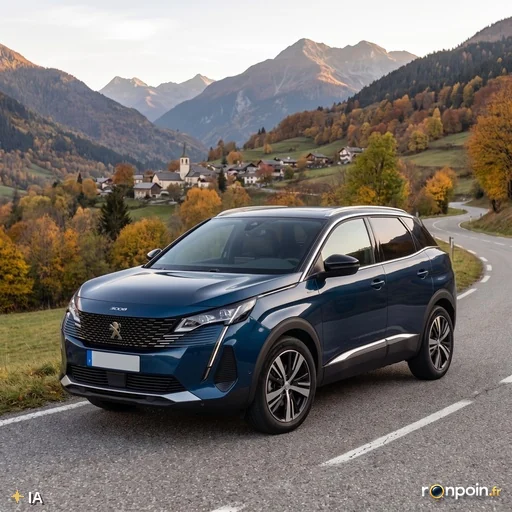 Famille et SUV 7 places — illustration générée par IA
